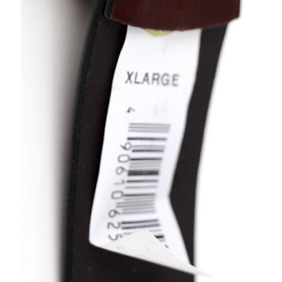 BROWN GENUINE LEATHER 1.25"Wd HOOK BUCKLE DRESS CASUAL WOMEN'S BELT Sz XL (I52 - Picture 8 of 13